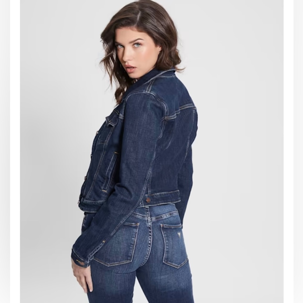 Guess cropped denim jacket